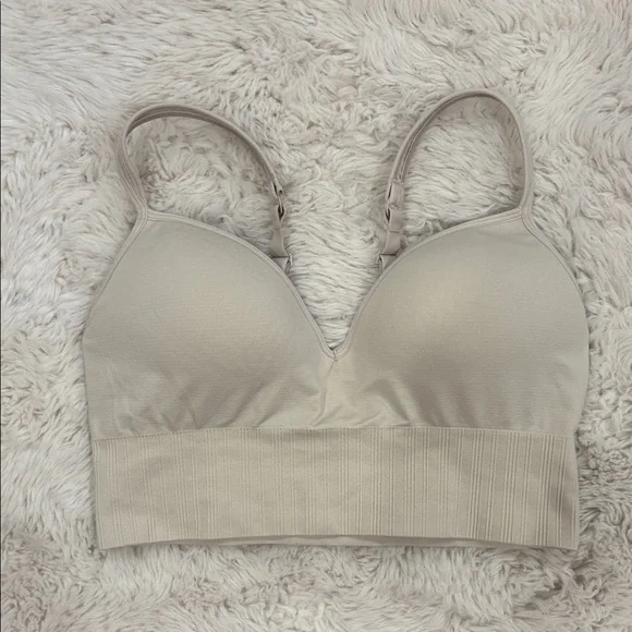 Athleta Beige Padded Bra - Picture 1 of 3
